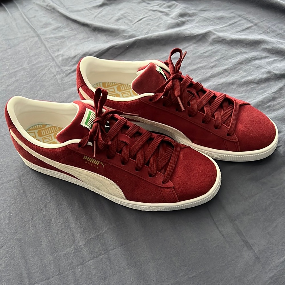Puma Suede Maroon size 11 worn once